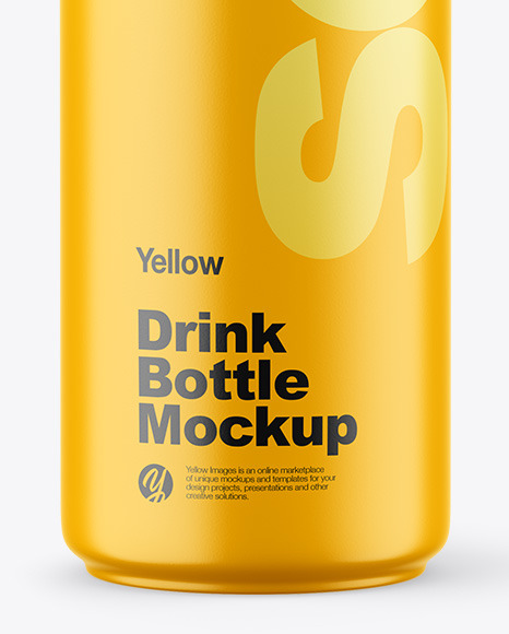 Matte Drink Bottle Mockup PSD #1