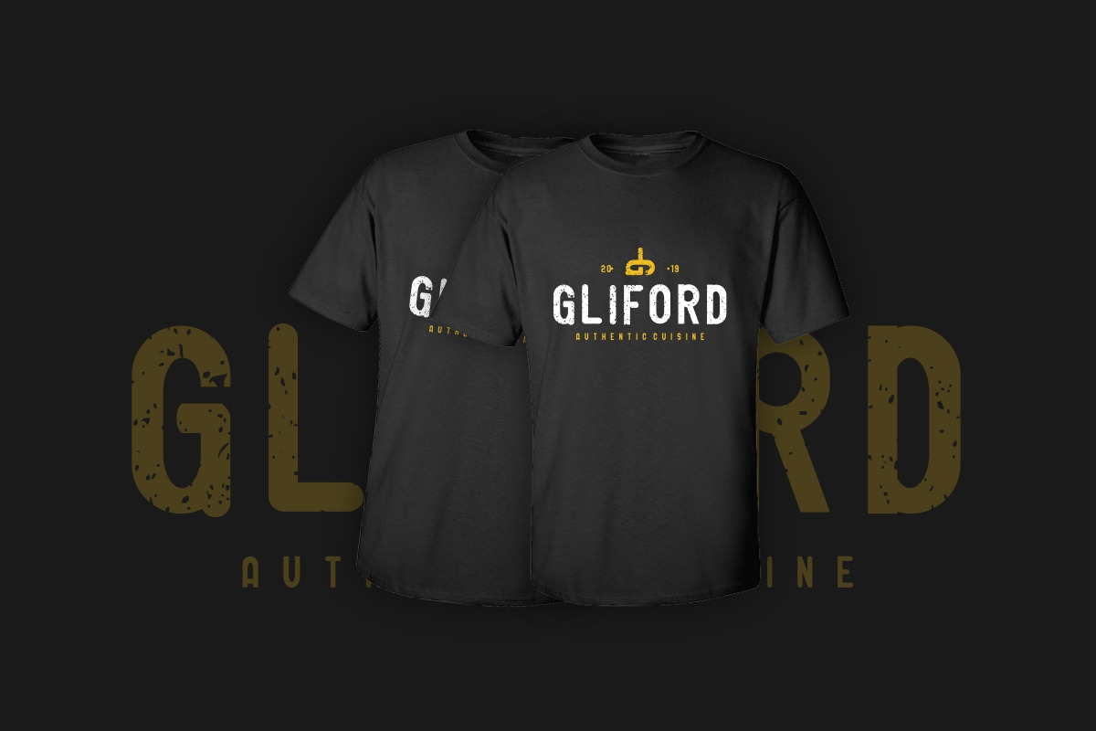 Download Gliford Retro Bold Sans Serif Font In Fonts On Yellow Images Creative Store