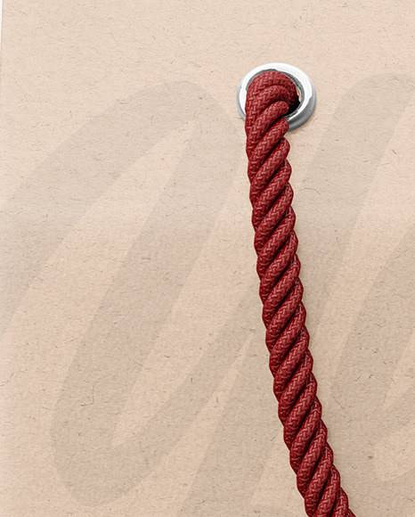 Kraft Paper Box with Handles Mockup PSD #2