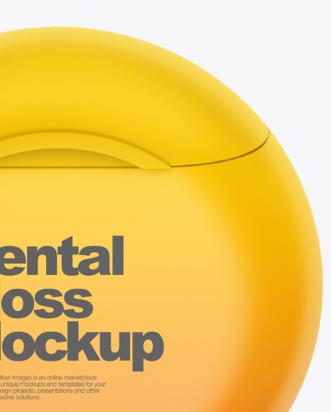 Download Matte Dental Floss Box Mockup In Box Mockups On Yellow Images Object Mockups