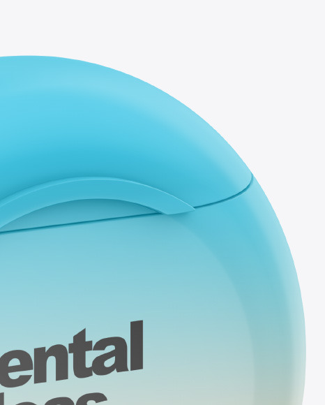 Glossy Dental Floss Box Mockup PSD #2