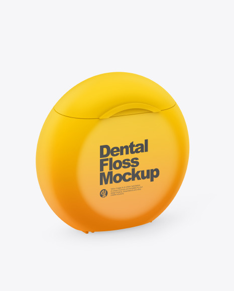 Matte Dental Floss Box Mockup PSD #2