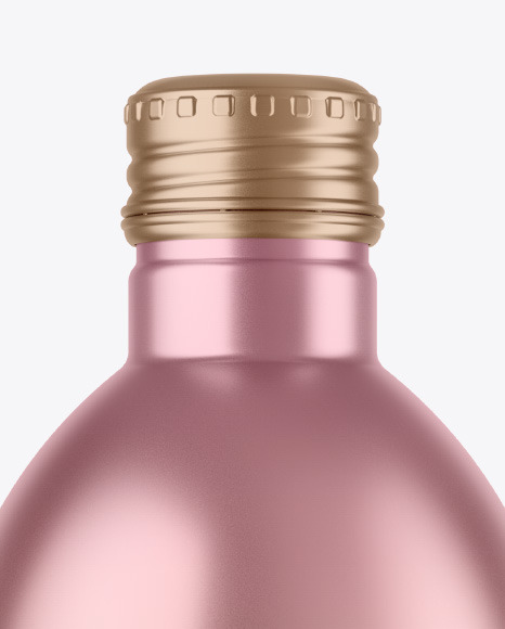 Metallic Bottle Mockup PSD #2