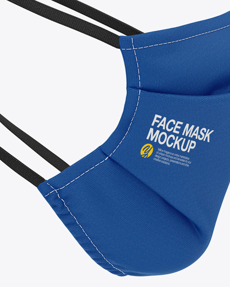 Download Face Mack Mockup Side View In Apparel Mockups On Yellow Images Object Mockups