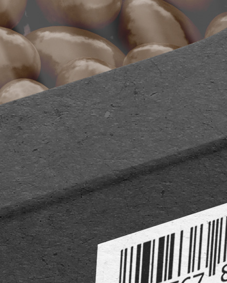 Kraft Paper Box with Chocolate Dragee Mockup PSD #1