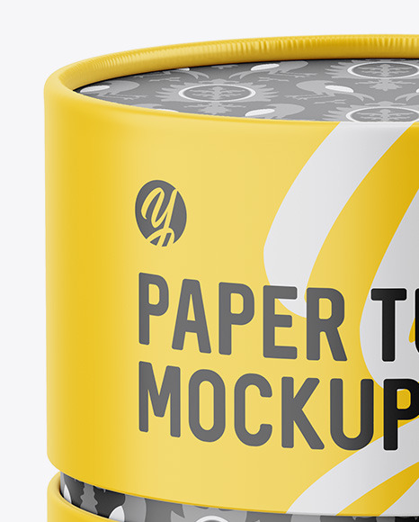 Paper Tube Mockup PSD #2