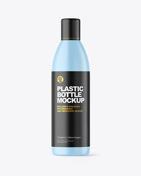 Matte Plastic Bottle Mockup PSD #2