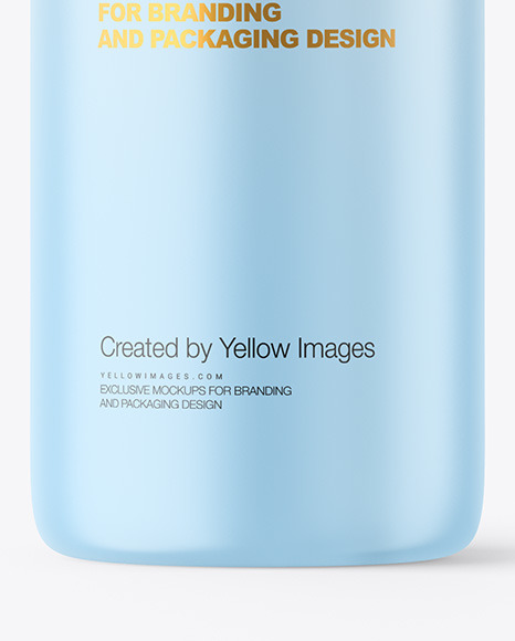 Matte Plastic Bottle Mockup PSD #6
