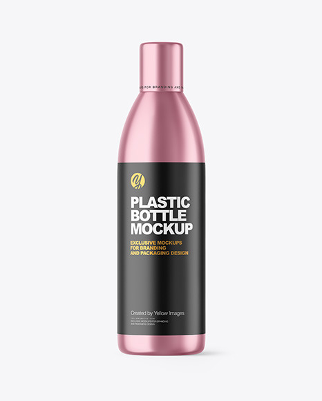 Metallic Bottle Mockup PSD #2