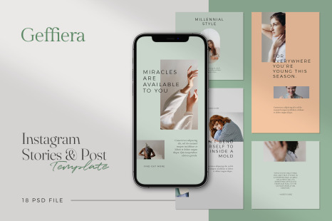 Geffiera - Minimalist Instagram Stories &amp; Post