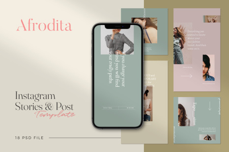 Afrodita - Minimalist Instagram Stories &amp; Post