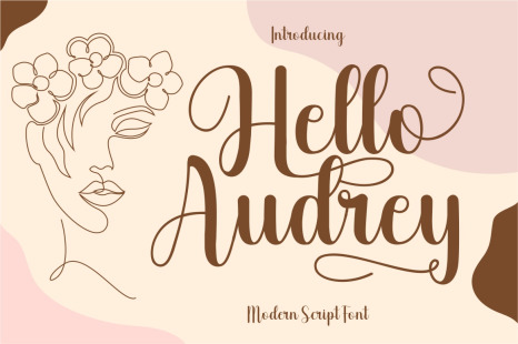 Hello Audrey - Modern Script Font