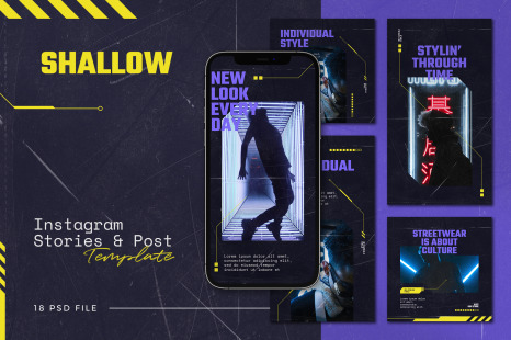Shallow - Instagram Stories &amp; Post Template