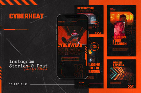 Cyberheat - Instagram Stories &amp; Post Template