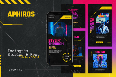 Aphiros - Instagram Stories &amp; Post Template