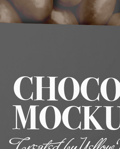 Box with Chocolate Dragee Mockup PSD #2