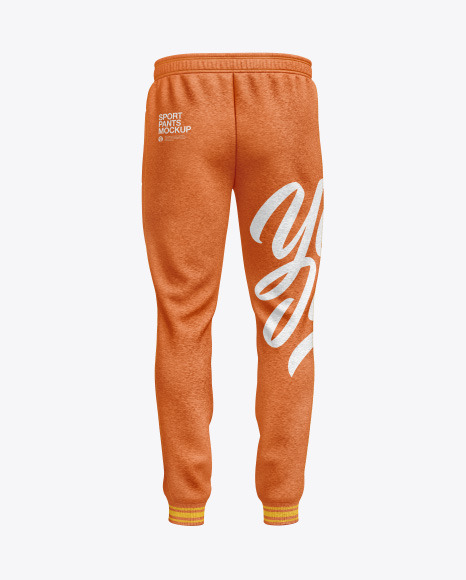Men&#039;s Melange Sport Pants Mockup