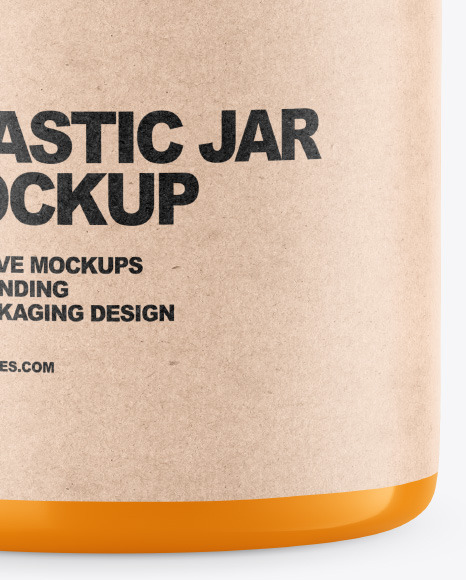 Glossy Plastic Jar Mockup PSD #5