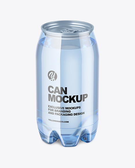 Blue PET Water Can Mockup