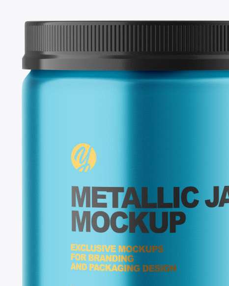 Metallic Jar Mockup PSD #4