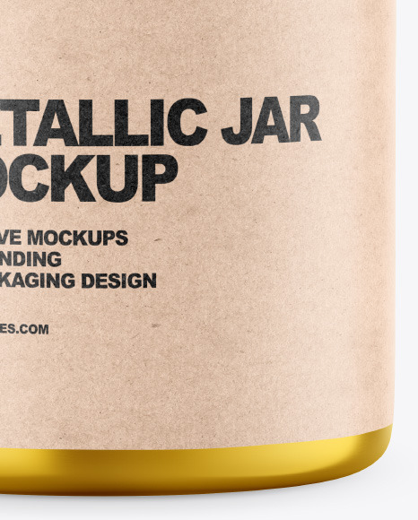 Metallic Jar Mockup PSD #5