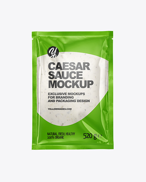 Caesar Sauce Package Mockup