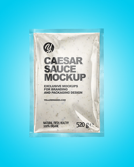 Caesar Sauce Package Mockup PSD #2