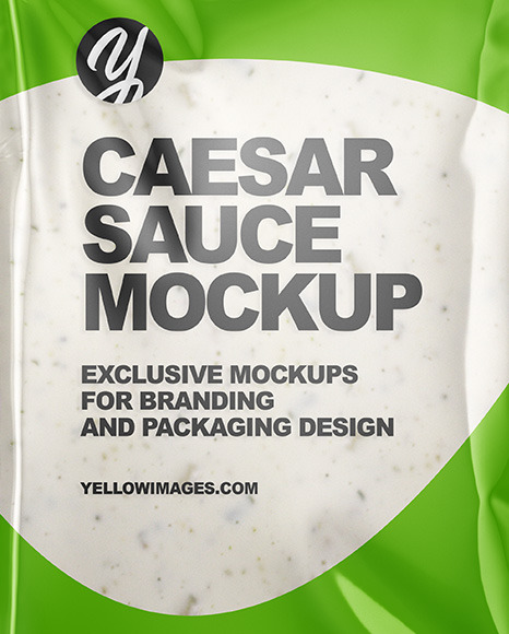 Caesar Sauce Package Mockup PSD #6