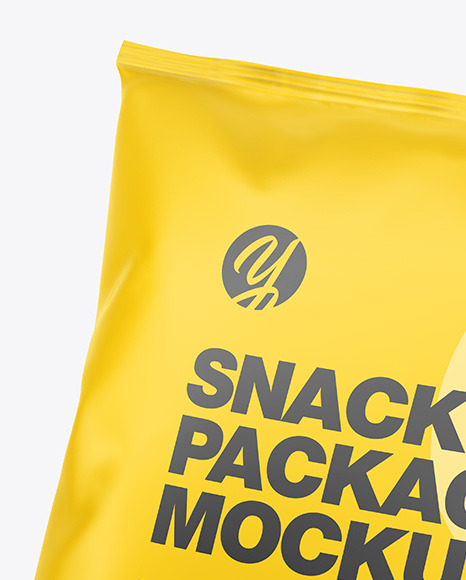 Matte Snack Package Mockup PSD #1