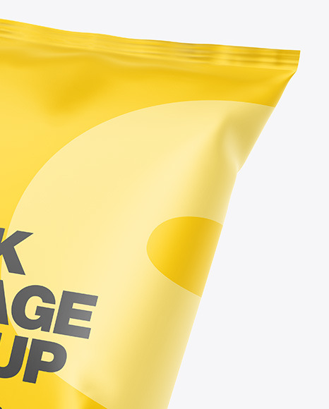 Matte Snack Package Mockup PSD #6
