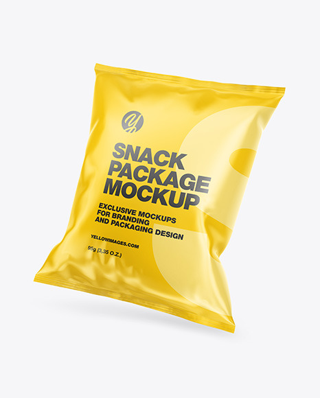 Glossy Snack Package Mockup PSD #2