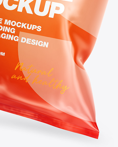 Glossy Snack Package Mockup PSD #5