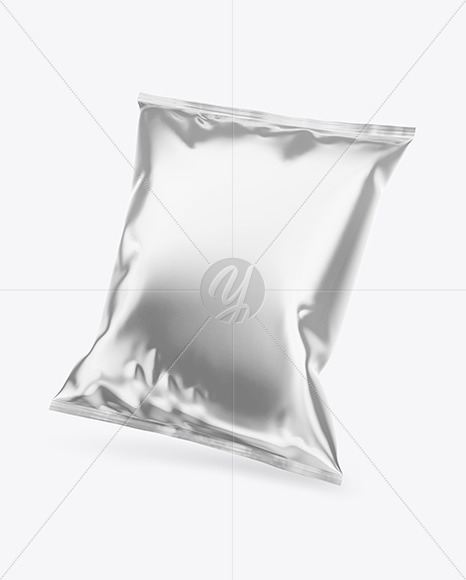 Download Glossy Metallic Snack Package Mockup Free Mockups