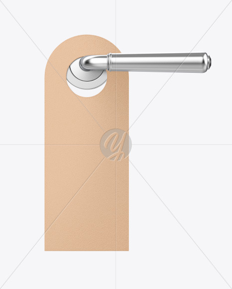 Kraft Door Hanger Mockup Kraft Door Hanger Mockup
