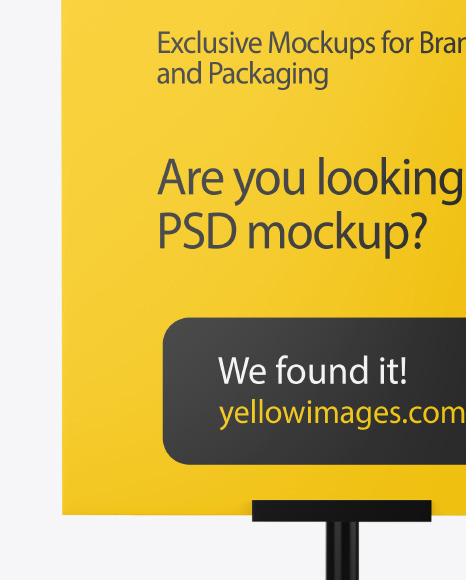 Advertising Board Mockup PSD #1