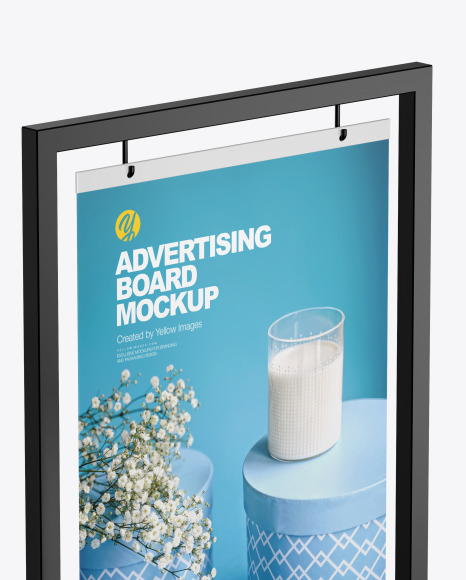 Advertising Board Frame Mockup PSD #2