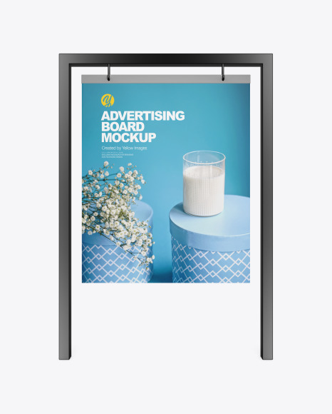 Advertising Board Frame Mockup PSD #2