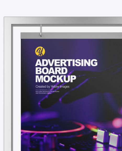 Advertising Board Frame Mockup PSD #1