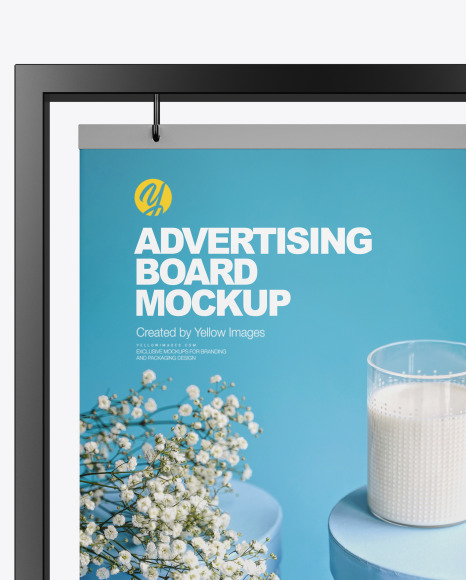 Advertising Board Frame Mockup PSD #6