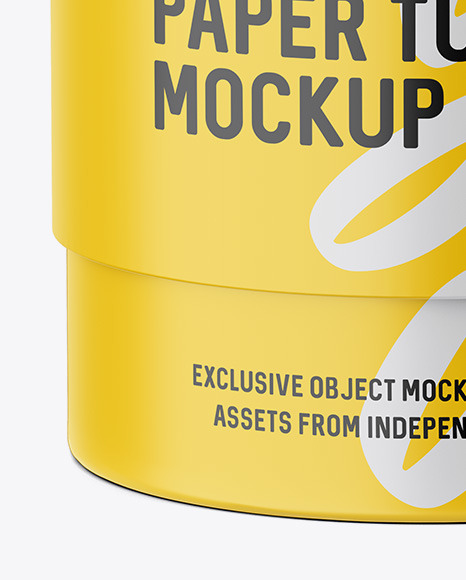 Paper Tube Mockup PSD #2