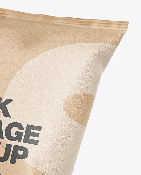 Kraft Snack Package Mockup PSD #6