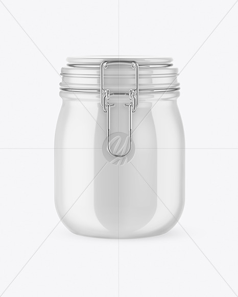 Download Glossy Ceramic Jar With Clamp Lid Mockup Free Mockups