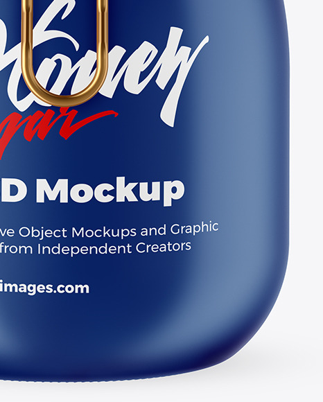 Matte Ceramic Jar With Clamp Lid Mockup PSD #4