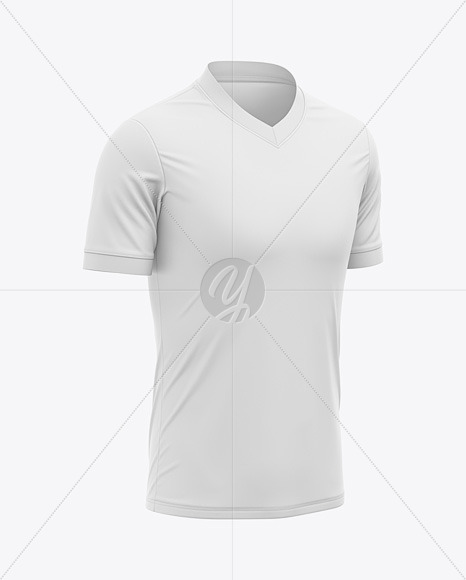 Men S Sports Jersey Mockup Front Half Side View Football Jersey Soccer T Shirt In Apparel Mockups On Yellow Images Object Mockups