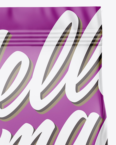 Matte Food Bag Mockup   Front View PSD #2
