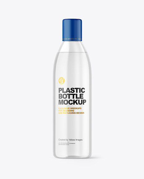 Clear Plastic Bottle Mockup PSD #4