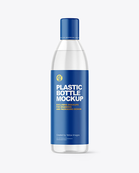 Clear Plastic Bottle Mockup PSD #2