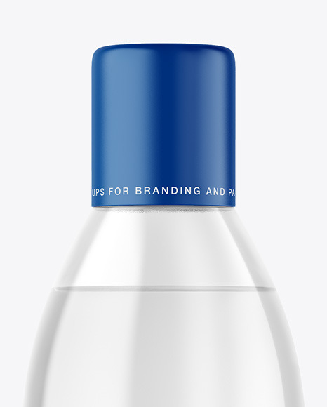 Clear Plastic Bottle Mockup PSD #1