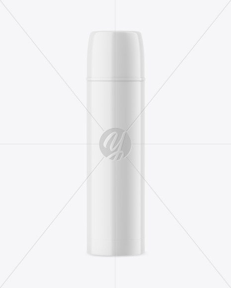 Glossy Thermos Mockup