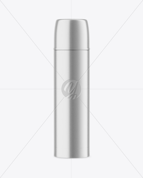 Download Metallic Thermos Mockup Free Mockups